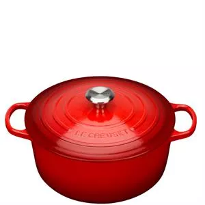 Le Creuset Signature Cerise Cast Iron Round Casserole 28cm